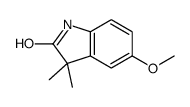 5-甲氧基-3,3-二甲基-2-吲哚啉酮结构式