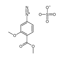 hydrogen sulfate,3-methoxy-4-methoxycarbonylbenzenediazonium Structure