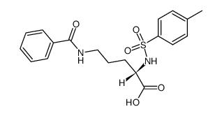 N5-benzoyl-N2-(toluene-4-sulfonyl)-L-ornithine结构式
