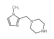 1-(1-甲基-1H-咪唑-2-甲基)-哌嗪结构式