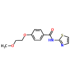 4-(2-Methoxyethoxy)-N-(1,3-thiazol-2-yl)benzamide Structure