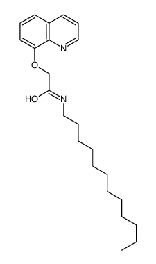 N-dodecyl-2-quinolin-8-yloxyacetamide结构式