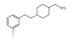 ((1-[2-(3-FLUOROPHENYL)ETHYL]PIPERIDIN-4-YL)-METHYL)AMINE结构式