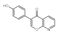 3-(4-羟苯在)-4H-吡喃[2,3-B]吡啶-4-酮结构式