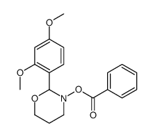 [2-(2,4-dimethoxyphenyl)-1,3-oxazinan-3-yl] benzoate结构式