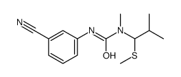 3-(3-cyanophenyl)-1-methyl-1-(2-methyl-1-methylsulfanylpropyl)urea结构式