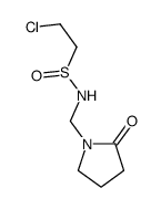 2-chloro-N-[(2-oxopyrrolidin-1-yl)methyl]ethanesulfinamide结构式
