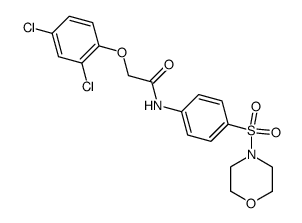 2-(2,4-Dichloro-phenoxy)-N-[4-(morpholine-4-sulfonyl)-phenyl]-acetamide结构式