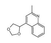 4-(1,3-dioxolan-4-yl)-2-methylquinoline结构式