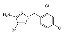4-bromo-1-(2,4-dichlorobenzyl)-1H-pyrazol-3-amine hydrochloride Structure