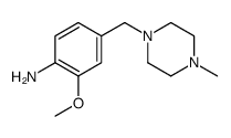 2-Methoxy-4-((4-methylpiperazin-1-yl)methyl)aniline Structure