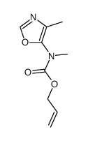 allyl methyl(4-methyloxazol-5-yl)carbamate结构式