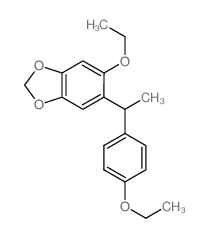 1,3-Benzodioxole,5-ethoxy-6-[1-(4-ethoxyphenyl) ethyl]- Structure