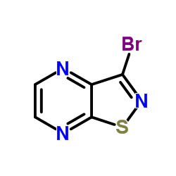 3-溴异噻唑并[4,5-b]吡嗪结构式