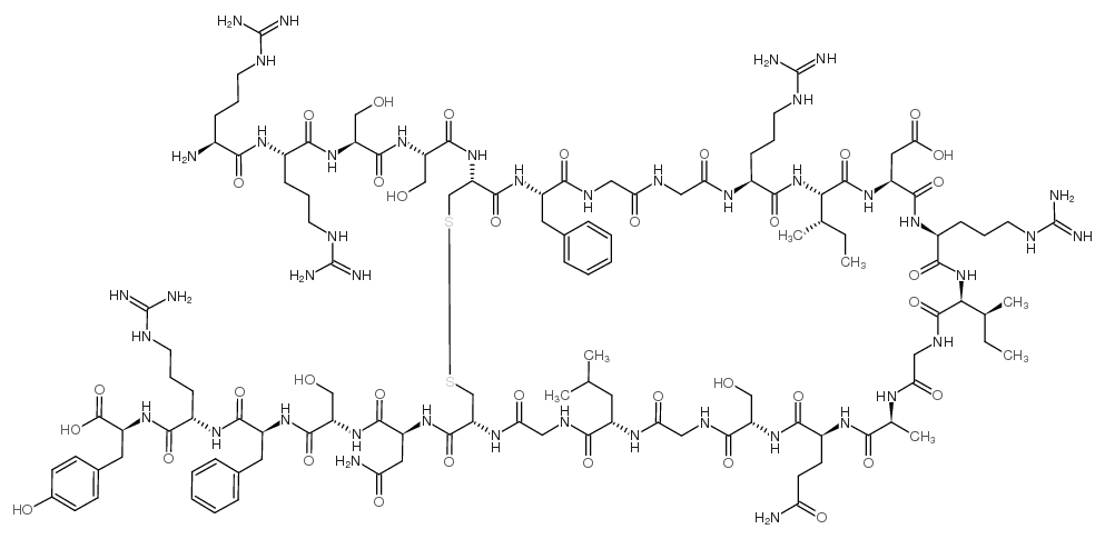 Atrial Natriuretic Factor (3-28) (rat) trifluoroacetate salt结构式
