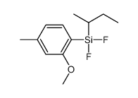 butan-2-yl-difluoro-(2-methoxy-4-methylphenyl)silane Structure