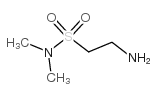2-氨基-N,N-二甲基乙烷-1-磺酰胺结构式