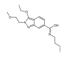 N-butyl-3-ethoxy-2-(2-methoxyethyl)indazole-6-carboxamide结构式