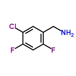 5-氯-2,4-二氟苄胺结构式