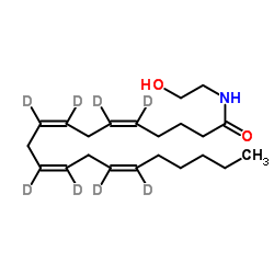 Arachidonoyl Ethanolamide-d8图片
