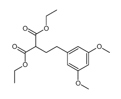 2-(β-(3,5-Dimethoxy-phenyl)-aethyl)-malonsaeure-diaethylester Structure