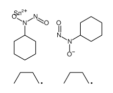 N,N'-[(dibutylstannylene)bis(oxy)]bis[N-nitrosocyclohexylamine]结构式
