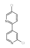 2-chloro-4-(5-chloropyridin-2-yl)pyridine Structure