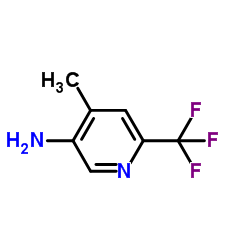 4-Methyl-6-(trifluoromethyl)-3-pyridinamine structure
