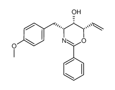 (4R,5S,6S)-4-(4-methoxybenzyl)-2-phenyl-6-vinyl-5,6-dihydro-4H-1,3-oxazin-5-ol Structure