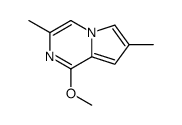 (9CI)-1-甲氧基-3,7-二甲基-吡咯并[1,2-a]吡嗪结构式