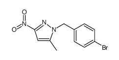 1H-Pyrazole, 1-[(4-bromophenyl)methyl]-5-methyl-3-nitro Structure