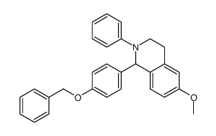 6-methoxy-2-phenyl-1-(4-phenylmethoxyphenyl)-3,4-dihydro-1H-isoquinoline结构式