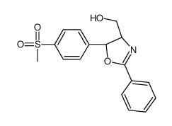 [(4R,5R)-5-(4-methylsulfonylphenyl)-2-phenyl-4,5-dihydro-1,3-oxazol-4-yl]methanol结构式