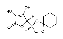 5,6-O-Cyclohexylidene-D-isoascorbic acid Structure