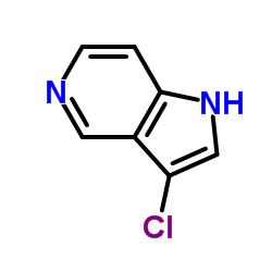 3-氯-1H-吡咯并[3,2-c]吡啶结构式