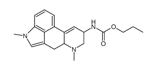 (1,6-dimethyl-9,10-didehydro-ergolin-8-yl)-carbamic acid propyl ester Structure