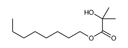 octyl 2-hydroxy-2-methylpropanoate结构式