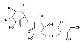(2S,3R)-butane-1,2,3,4-tetrol,(2R,3S,4R,5R)-3,4,5,6-tetrahydroxy-2-[(2R,3S,4R,5R)-3,4,5,6-tetrahydroxy-1-oxohexan-2-yl]oxyhexanal Structure