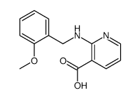 2-[(2-methoxyphenyl)methylamino]pyridine-3-carboxylic acid Structure