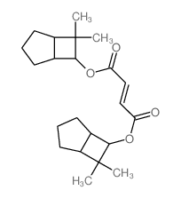 Fumaric acid,bis(7,7-dimethylbicyclo[3.2.0]hept-6-yl) ester (7CI,8CI) Structure