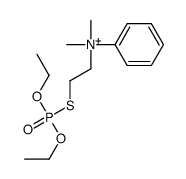 2-diethoxyphosphorylsulfanylethyl-dimethyl-phenylazanium Structure