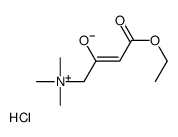 (4-ethoxy-2-hydroxy-4-oxobut-2-enyl)trimethylammonium chloride Structure