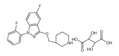 (S)-5-氟-1-(2-氟苯基)-3-(哌啶-3-基甲氧基)-1H-吲唑结构式