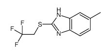 6-methyl-2-(2,2,2-trifluoroethylsulfanyl)-1H-benzimidazole Structure