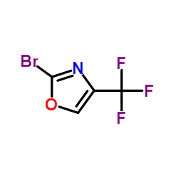 2-Bromo-4-(trifluoromethyl)-1,3-oxazole structure