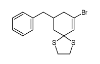 9-benzyl-7-bromo-1,4-dithiaspiro[4.5]dec-6-ene结构式