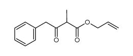 allyl 2-methyl-3-oxo-4-phenylbutanoate Structure