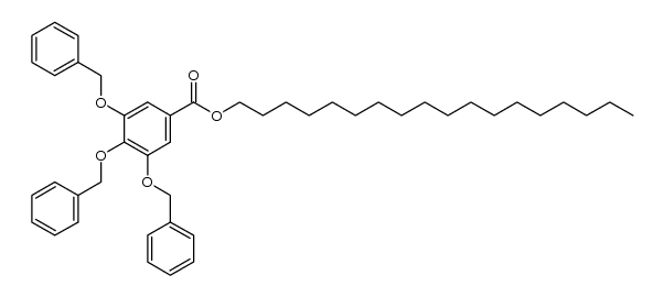 octadecyl 3,4,5-tribenzyloxybenzoate Structure