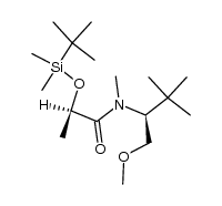 (R)-2-((tert-butyldimethylsilyl)oxy)-N-((S)-1-methoxy-3,3-dimethylbutan-2-yl)-N-methylpropanamide Structure