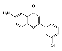 4H-1-Benzopyran-4-one,6-amino-2-(3-hydroxyphenyl)-(9CI) structure